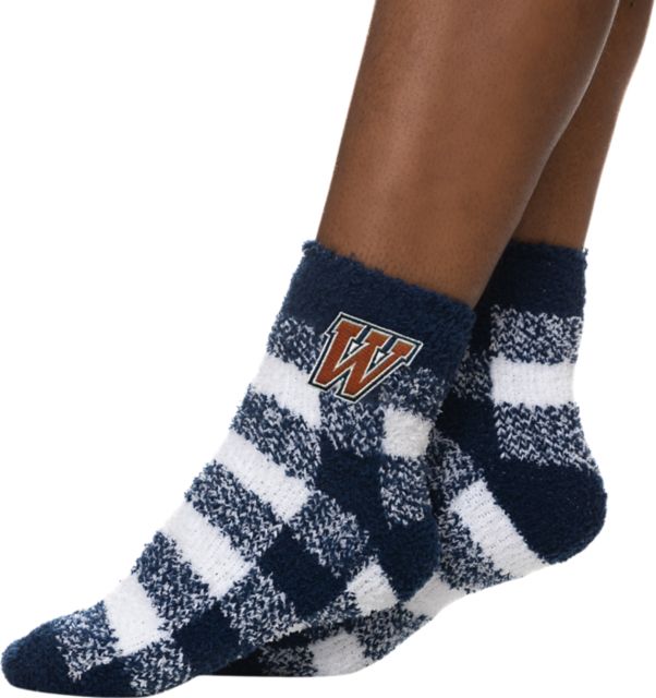 Wheaton College Buffalo Check Socks