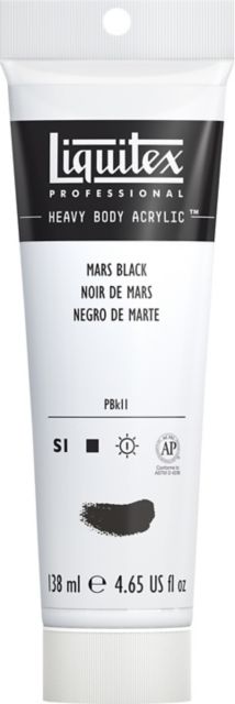 Heavy Body Acrylic 4.65oz Tube Mars Black